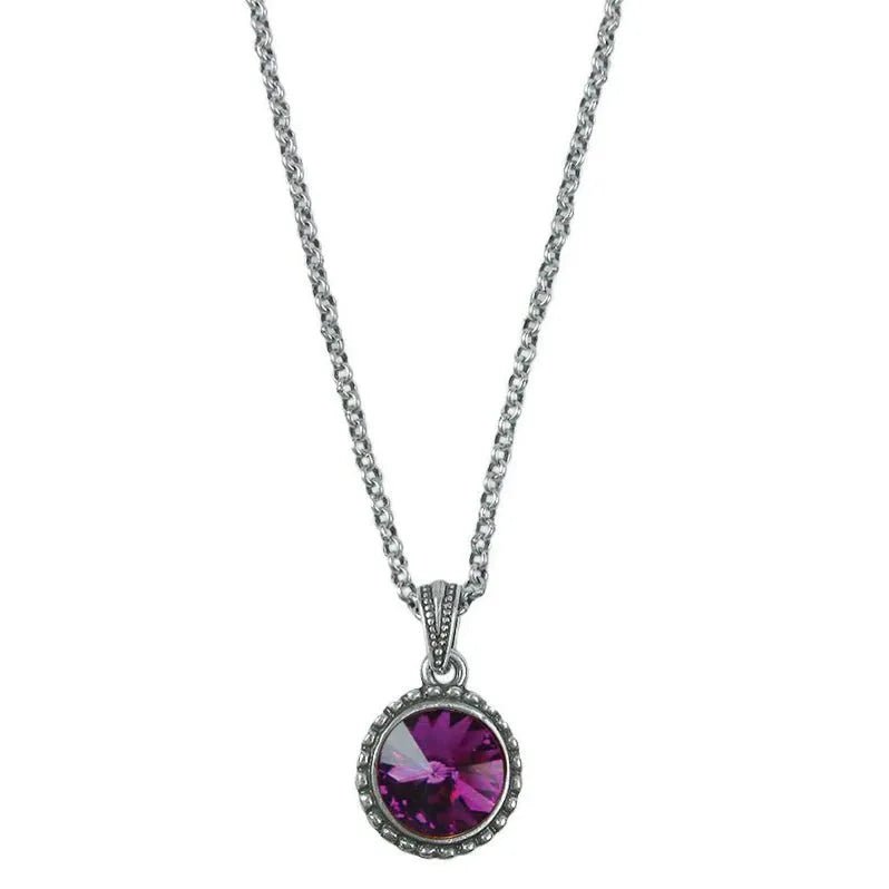 Wind and Fire Silver Birthstone Necklace - Heritage - Boutique.com