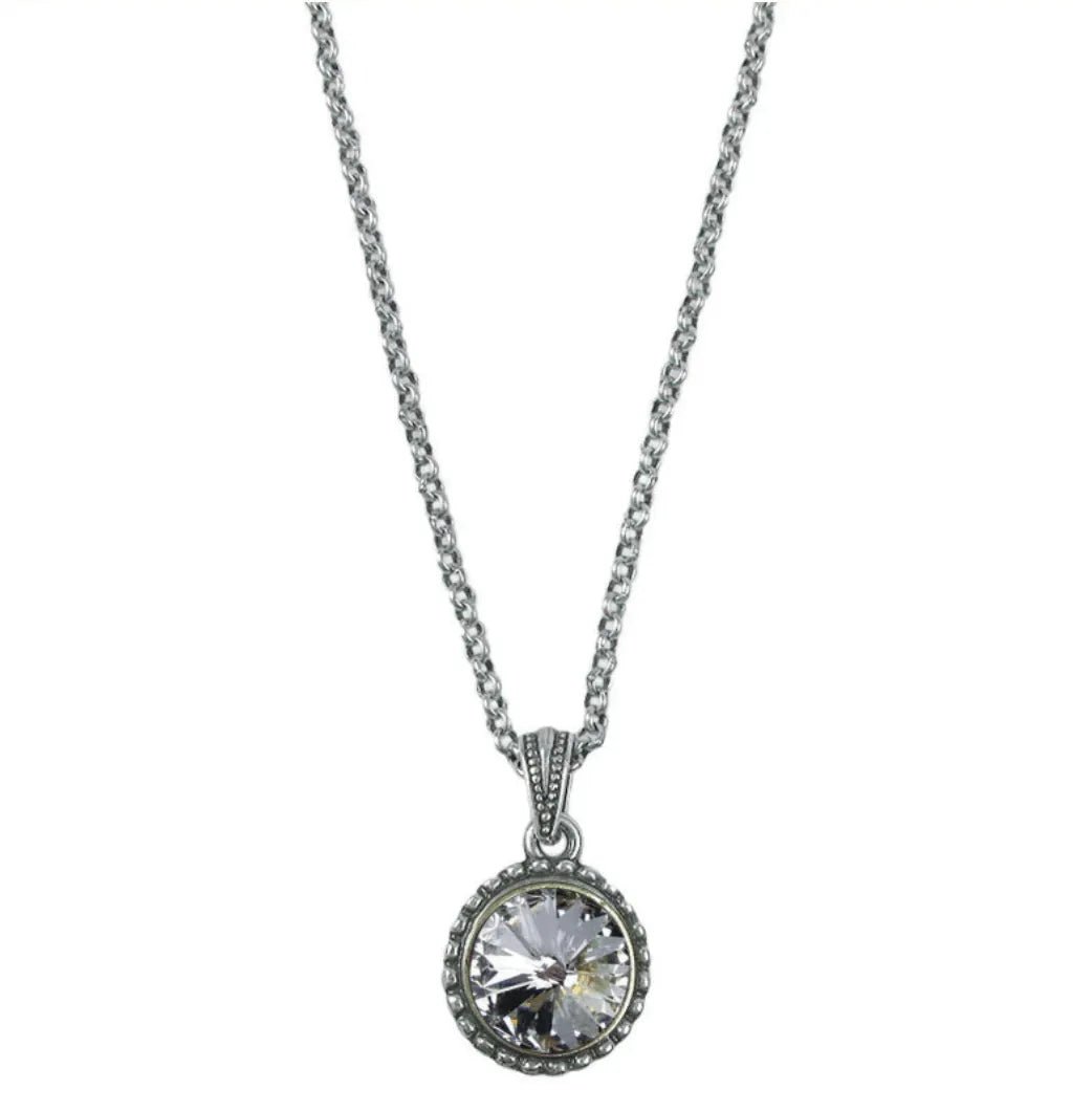 Wind and Fire Silver Birthstone Necklace - Heritage - Boutique.com