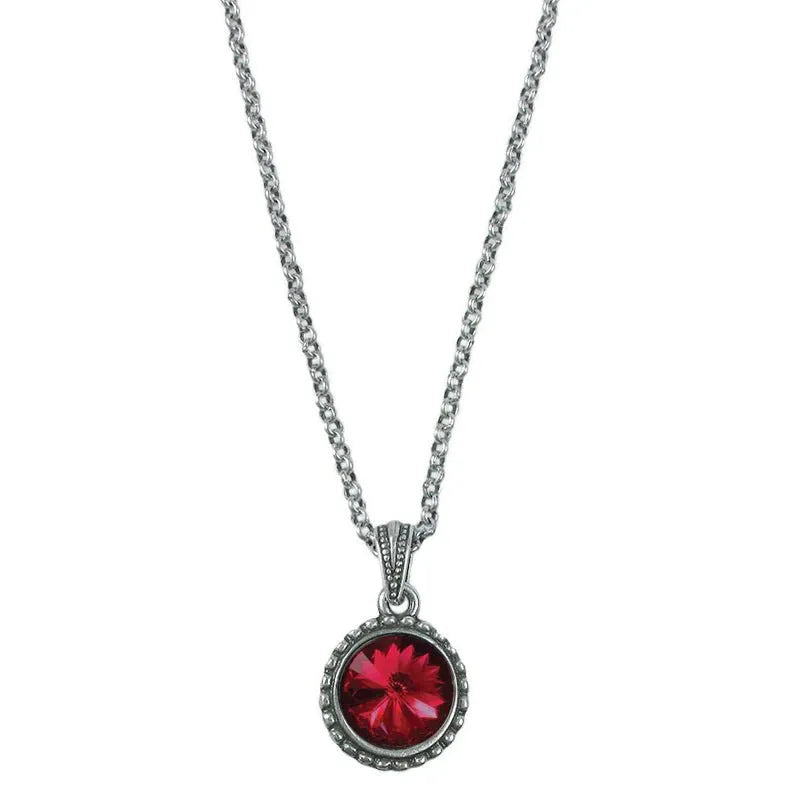 Wind and Fire Silver Birthstone Necklace - Heritage-Boutique.com