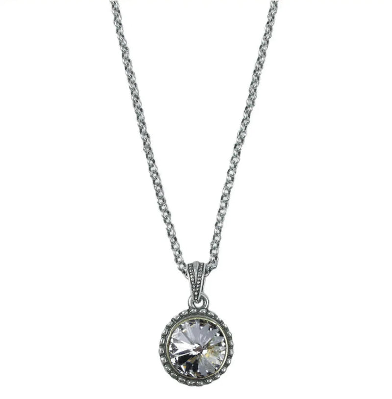 Wind and Fire Silver Birthstone Necklace - Heritage-Boutique.com