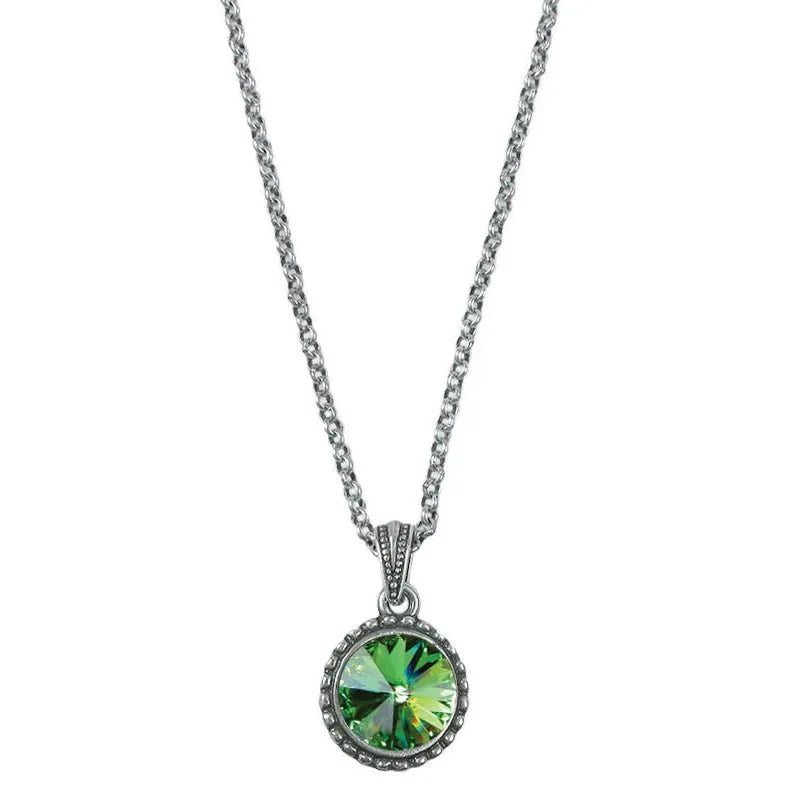 Wind and Fire Silver Birthstone Necklace - Heritage-Boutique.com
