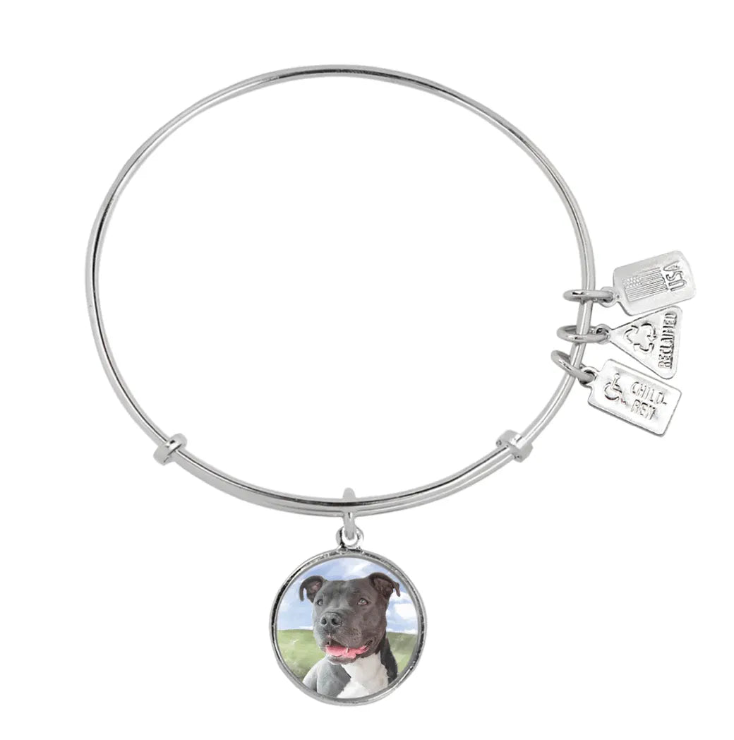 Wind and Fire Silver Dog Breed Bracelet - Heritage - Boutique.com