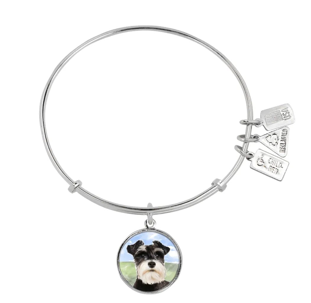 Wind and Fire Silver Dog Breed Bracelet - Heritage - Boutique.com