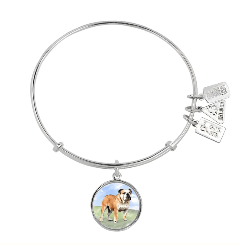 Wind and Fire Silver Dog Breed Bracelet - Heritage-Boutique.com