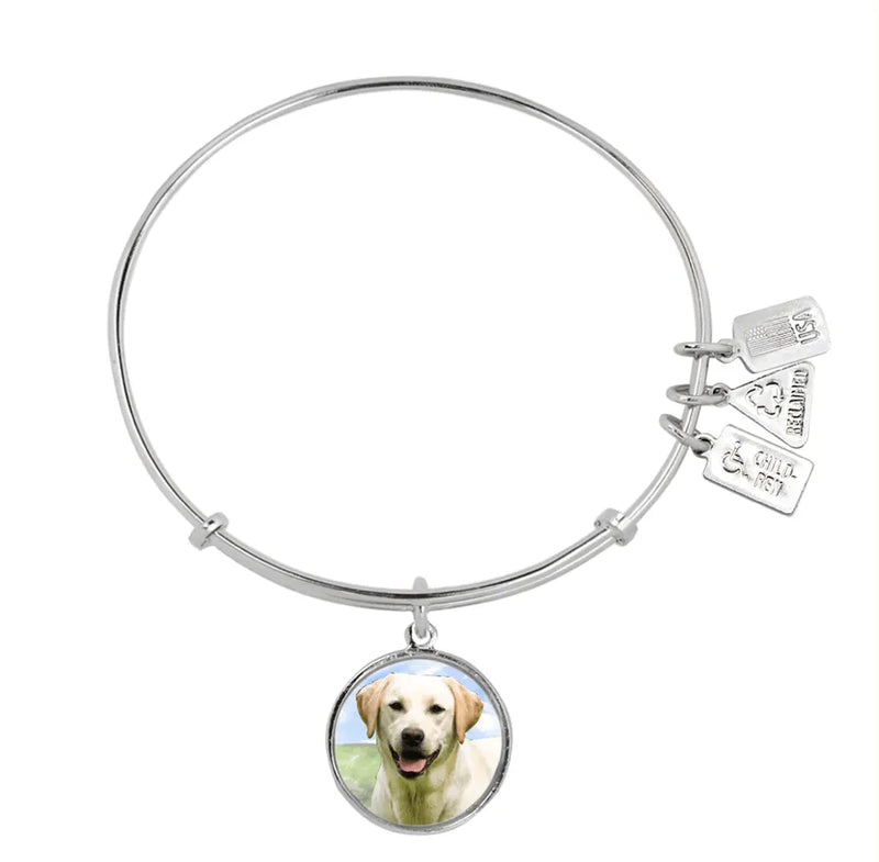 Wind and Fire Silver Dog Breed Bracelet - Heritage-Boutique.com