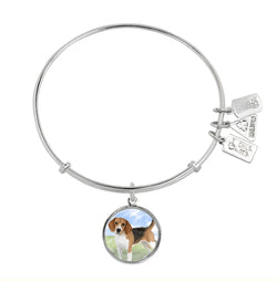 Wind and Fire Silver Dog Breed Bracelet - Heritage-Boutique.com