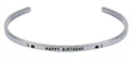 Wind and Fire Silver "Happy Birthday" Cuff Bracelet - Heritage - Boutique.com