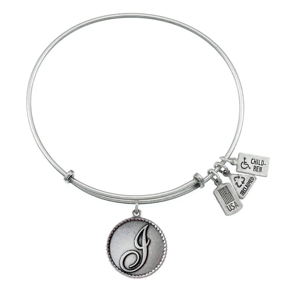 Wind and Fire Silver "Love Letters" Initial Bracelet - Heritage - Boutique.com