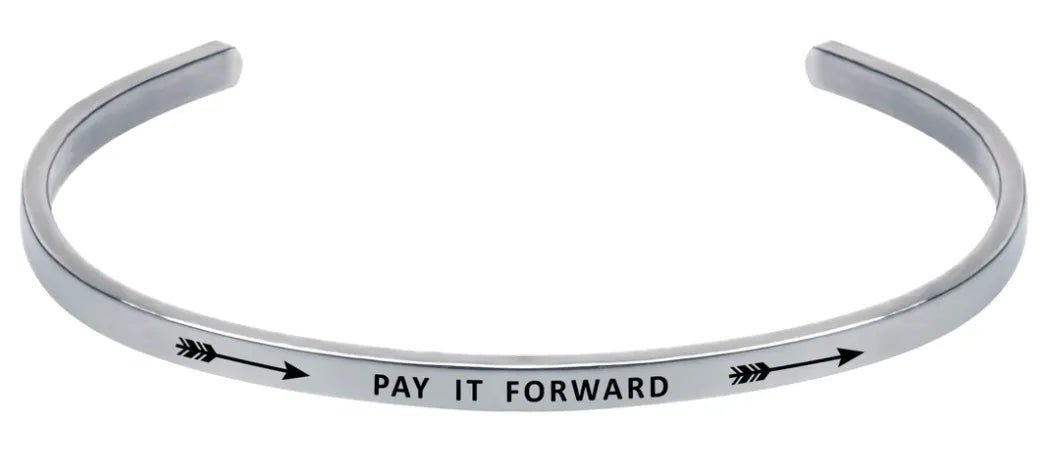 Wind and Fire Silver "Pay it Forward" Cuff Bracelet - Heritage - Boutique.com