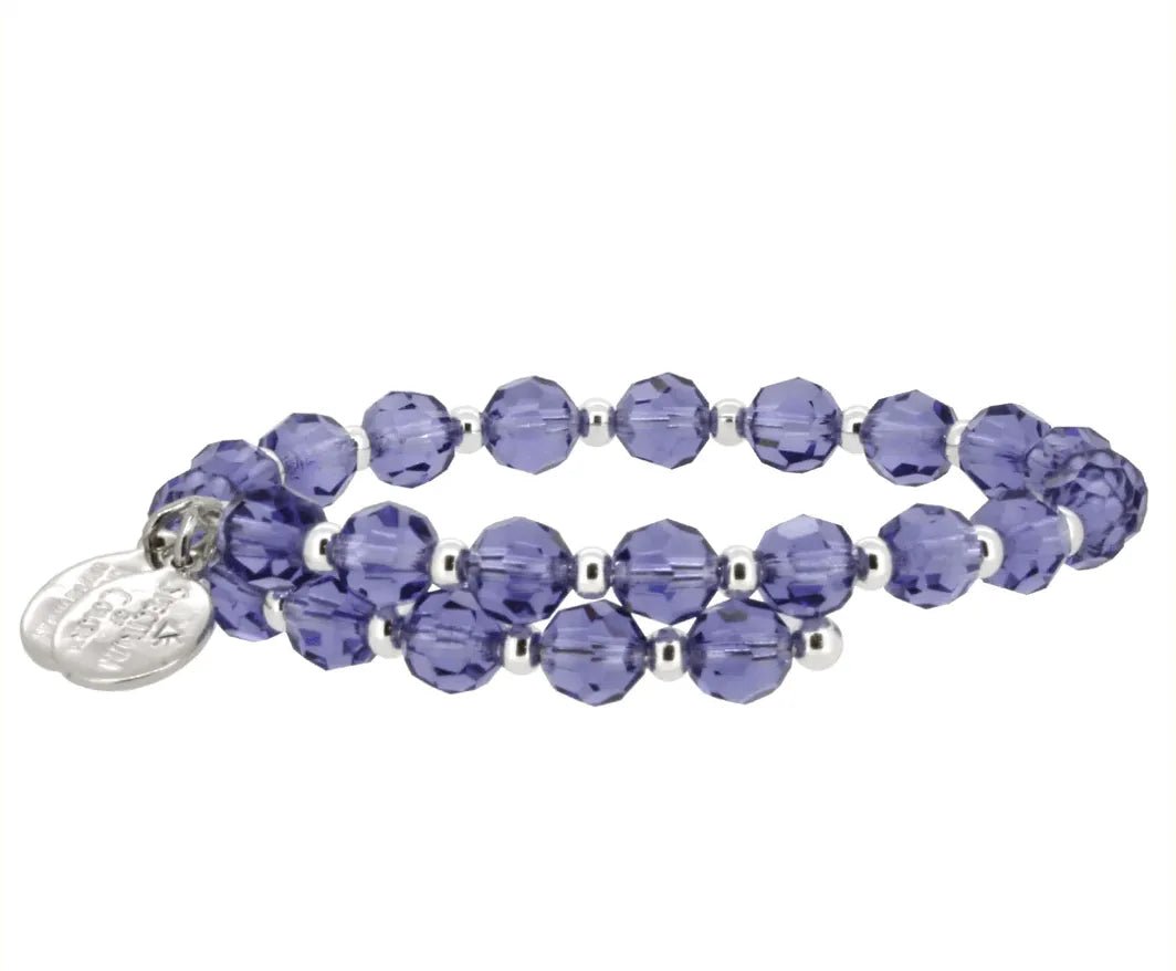 Wind and Fire Tanzanite Crystal Wrap Bracelet - Heritage - Boutique.com